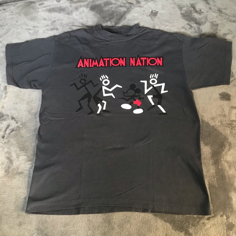 VINTAGE Disney Animation Nation Mickey Mouse Tee